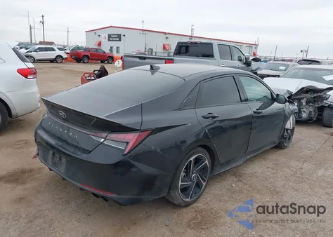 2022 Hyundai Elantra N Line из США, поврежденный, VIN KMHLR4AF8NU332020